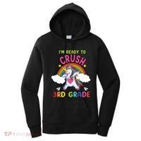 Ready To Crush 3Rd Grade Dabbing Unicorn Back To School Gift Women's Hoodie thumb 0