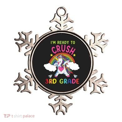 Ready To Crush 3Rd Grade Dabbing Unicorn Back To School Gift Ornament