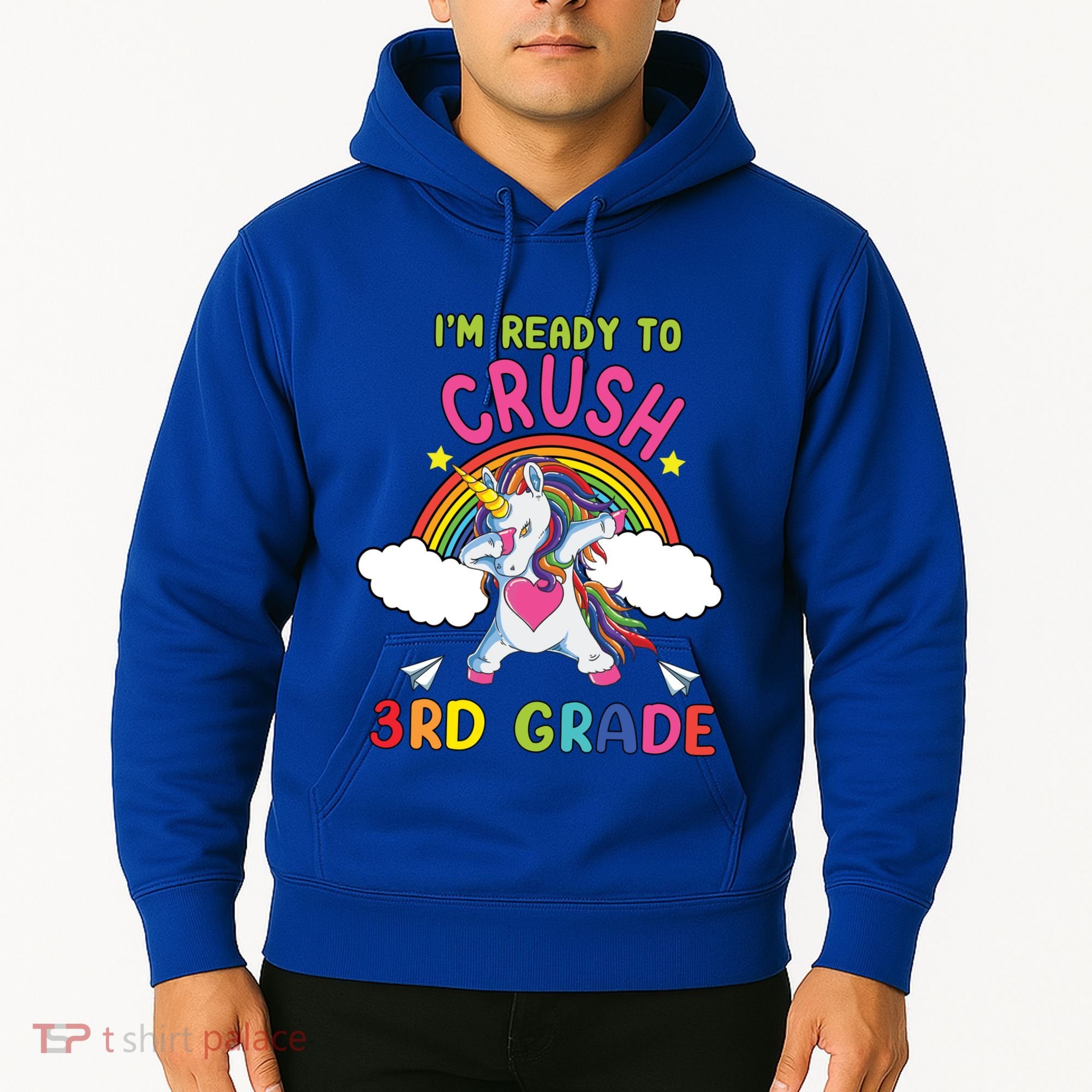 Ready To Crush 3Rd Grade Dabbing Unicorn Back To School Gift Hoodie