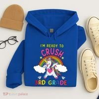 Ready To Crush 3Rd Grade Dabbing Unicorn Back To School Gift Hoodie thumb 4