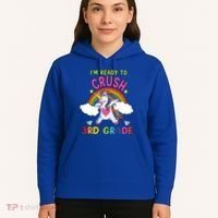 Ready To Crush 3Rd Grade Dabbing Unicorn Back To School Gift Hoodie thumb 5