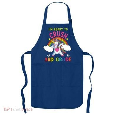 Ready To Crush 3Rd Grade Dabbing Unicorn Back To School Gift Apron