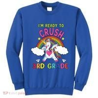 Ready To Crush 3Rd Grade Dabbing Unicorn Back To School Gift Sweatshirt thumb 0