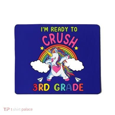 Ready To Crush 3Rd Grade Dabbing Unicorn Back To School Gift Mousepad