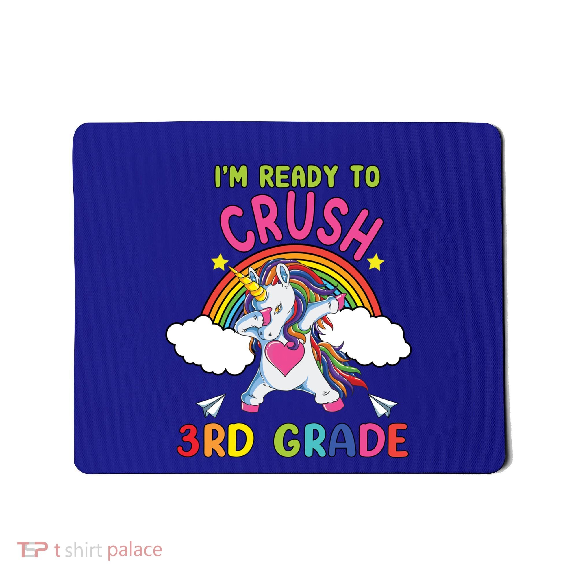 Ready To Crush 3Rd Grade Dabbing Unicorn Back To School Gift Mousepad