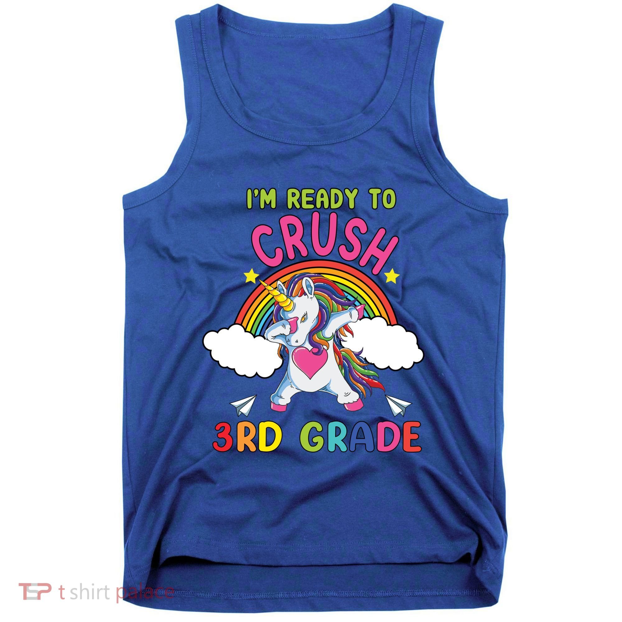 Ready To Crush 3Rd Grade Dabbing Unicorn Back To School Gift Tank Top