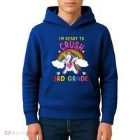 Ready To Crush 3Rd Grade Dabbing Unicorn Back To School Gift Kids Hoodie thumb 4