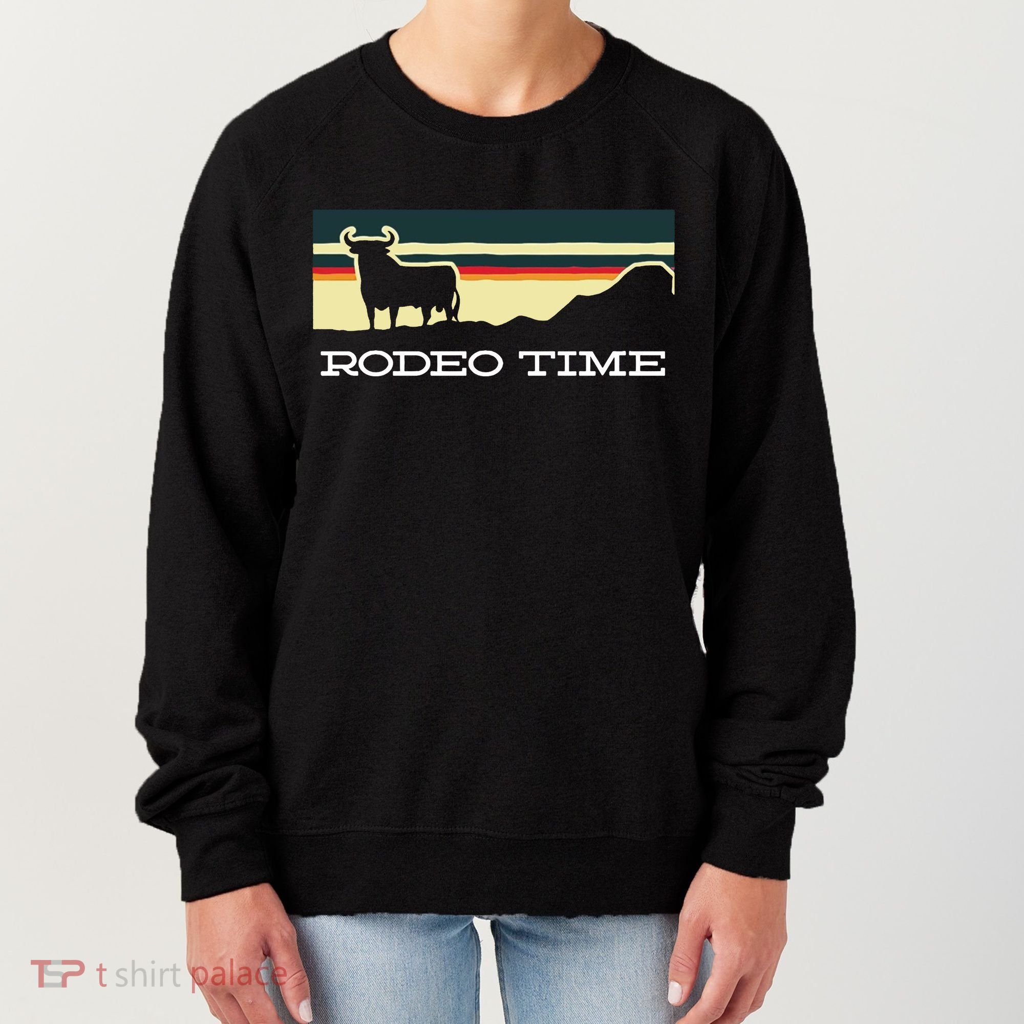Rodeo Time Cowboy Wild West Cow Horseman Ranch Lasso Boots Women's Sweatshirt