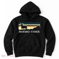 Rodeo Time Cowboy Wild West Cow Horseman Ranch Lasso Boots Hoodie thumb 0