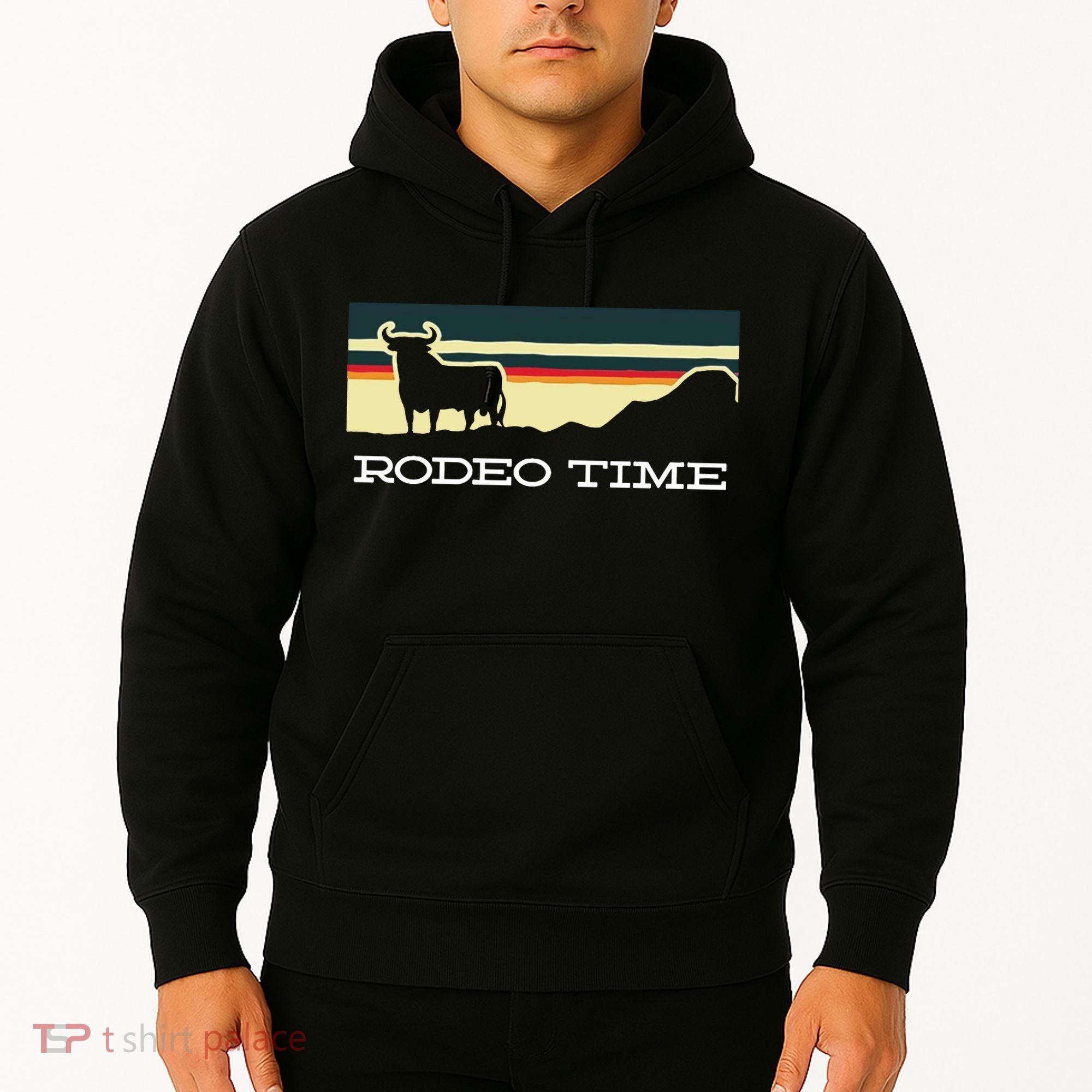Rodeo Time Cowboy Wild West Cow Horseman Ranch Lasso Boots Hoodie