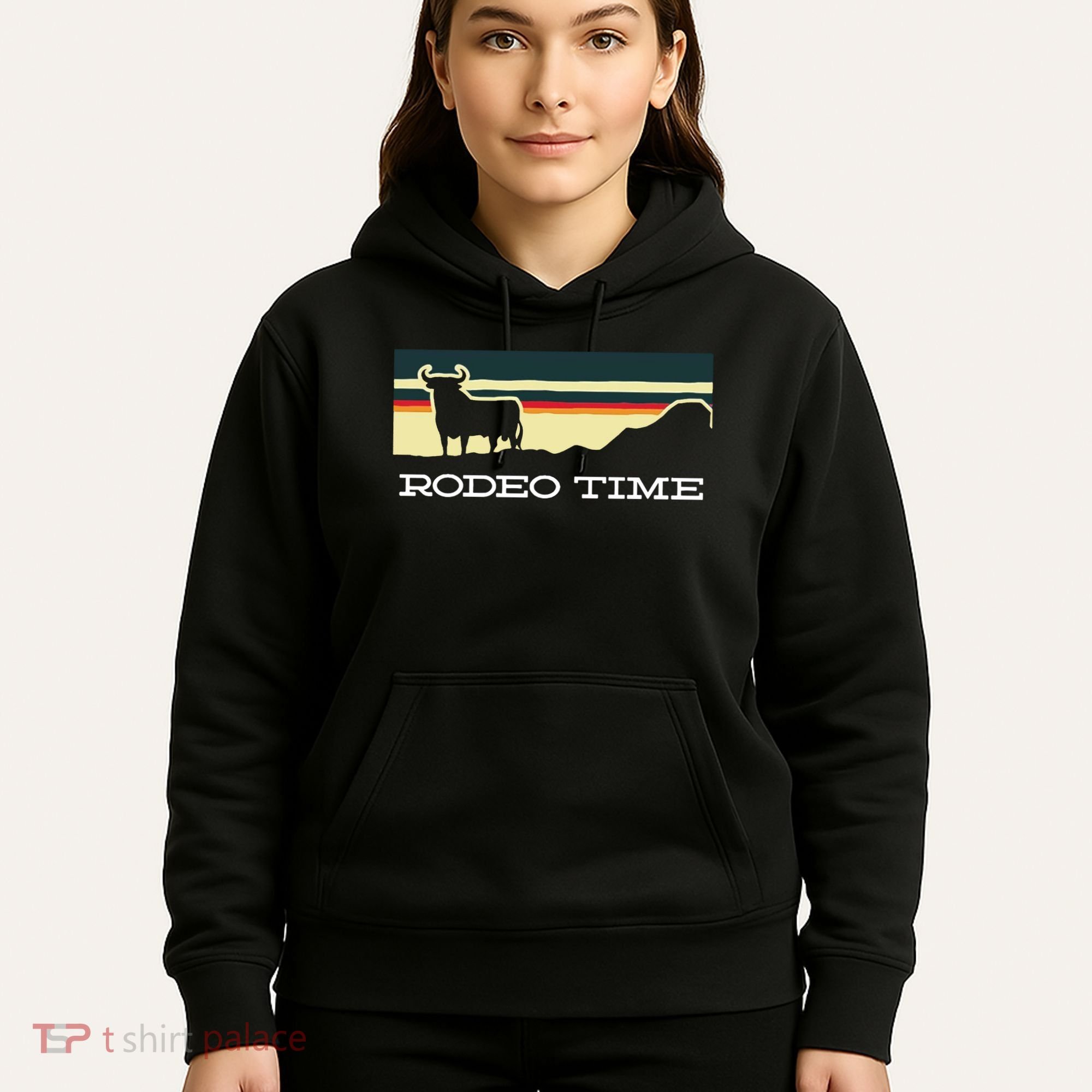 Rodeo Time Cowboy Wild West Cow Horseman Ranch Lasso Boots Hoodie