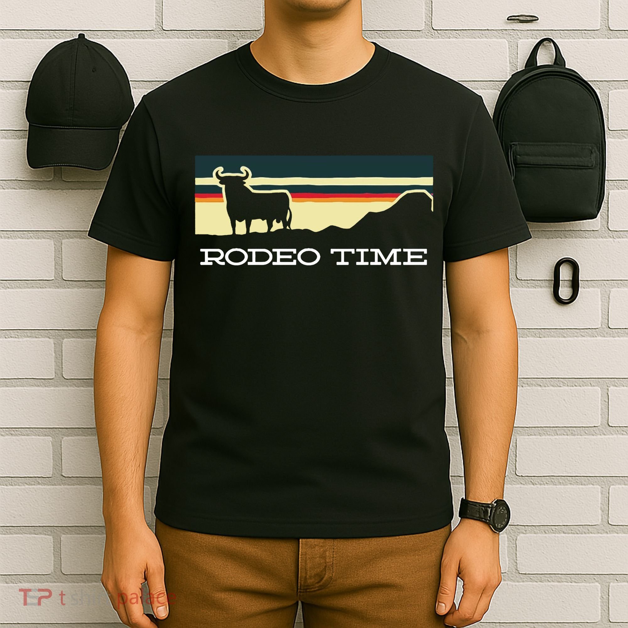 Rodeo Time Cowboy Wild West Cow Horseman Ranch Lasso Boots T-Shirt