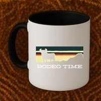 Rodeo Time Cowboy Wild West Cow Horseman Ranch Lasso Boots Coffee Mug thumb 2