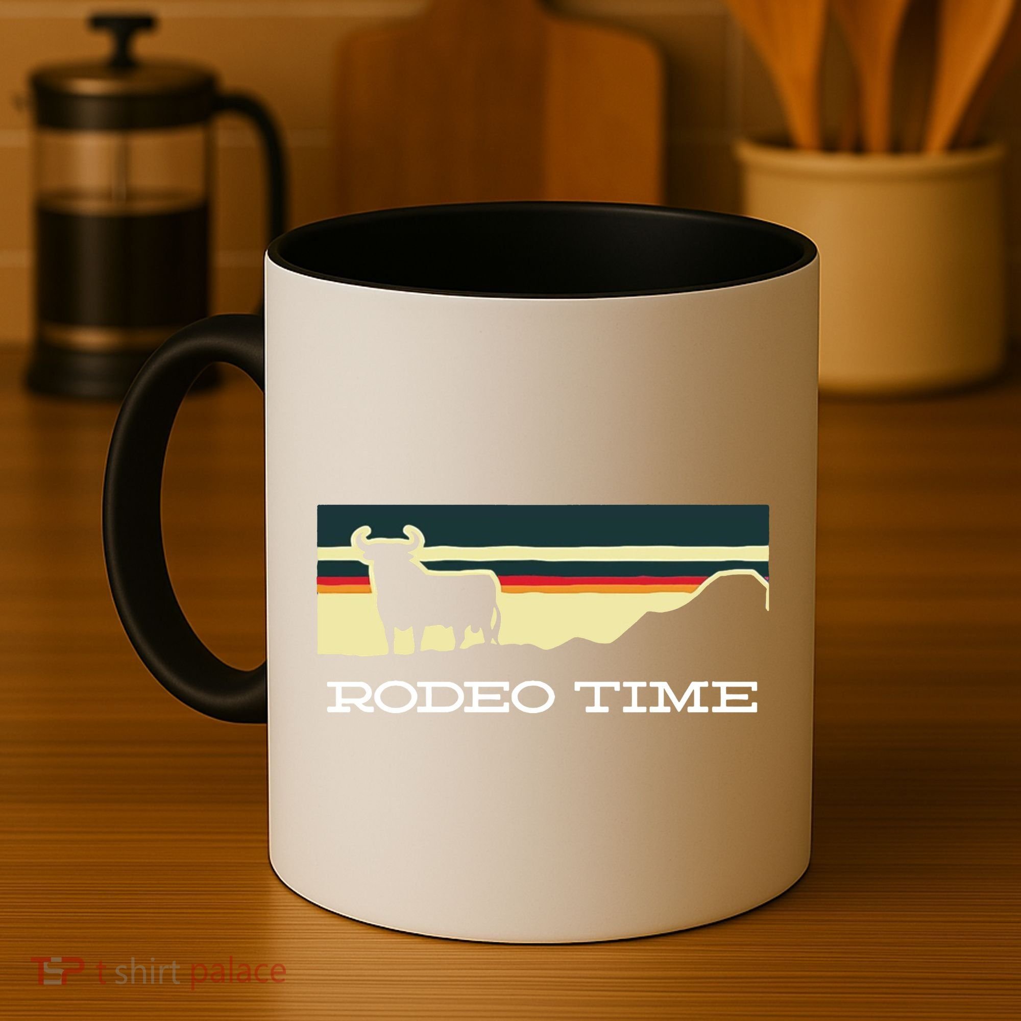 Rodeo Time Cowboy Wild West Cow Horseman Ranch Lasso Boots Coffee Mug