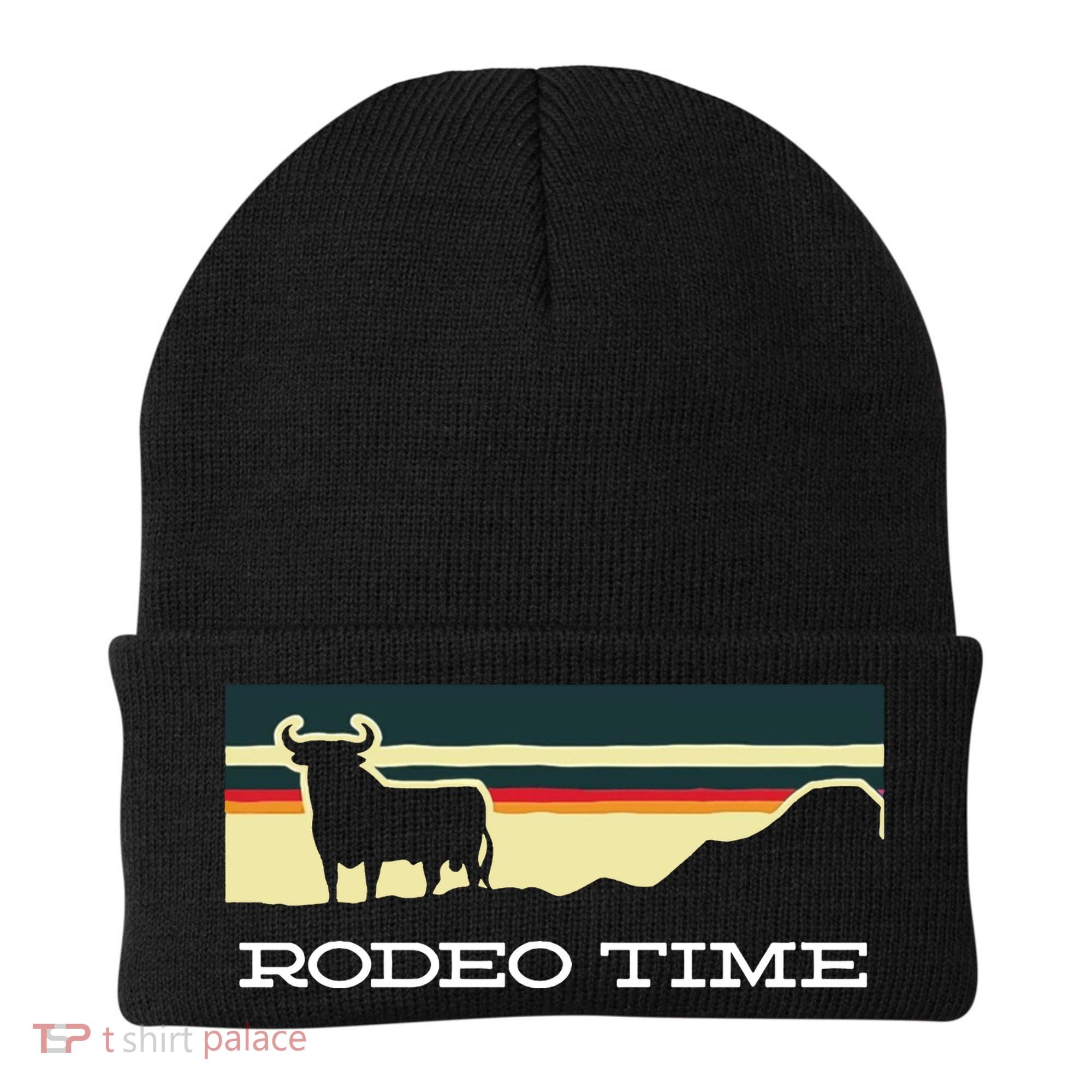 Rodeo Time Cowboy Wild West Cow Horseman Ranch Lasso Boots Beanie