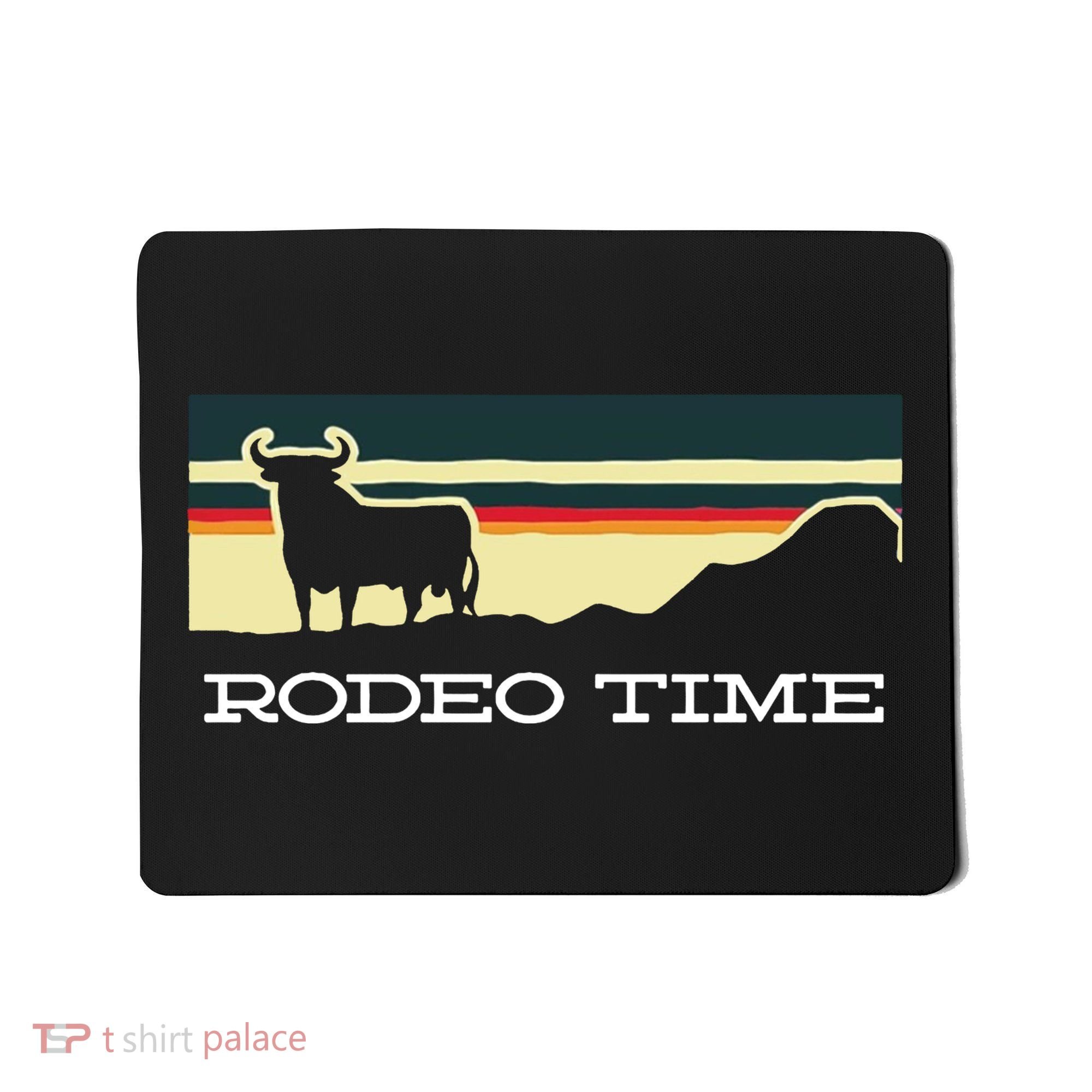 Rodeo Time Cowboy Wild West Cow Horseman Ranch Lasso Boots Mousepad