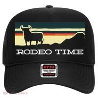 Rodeo Time Cowboy Wild West Cow Horseman Ranch Lasso Boots Hat thumb 0