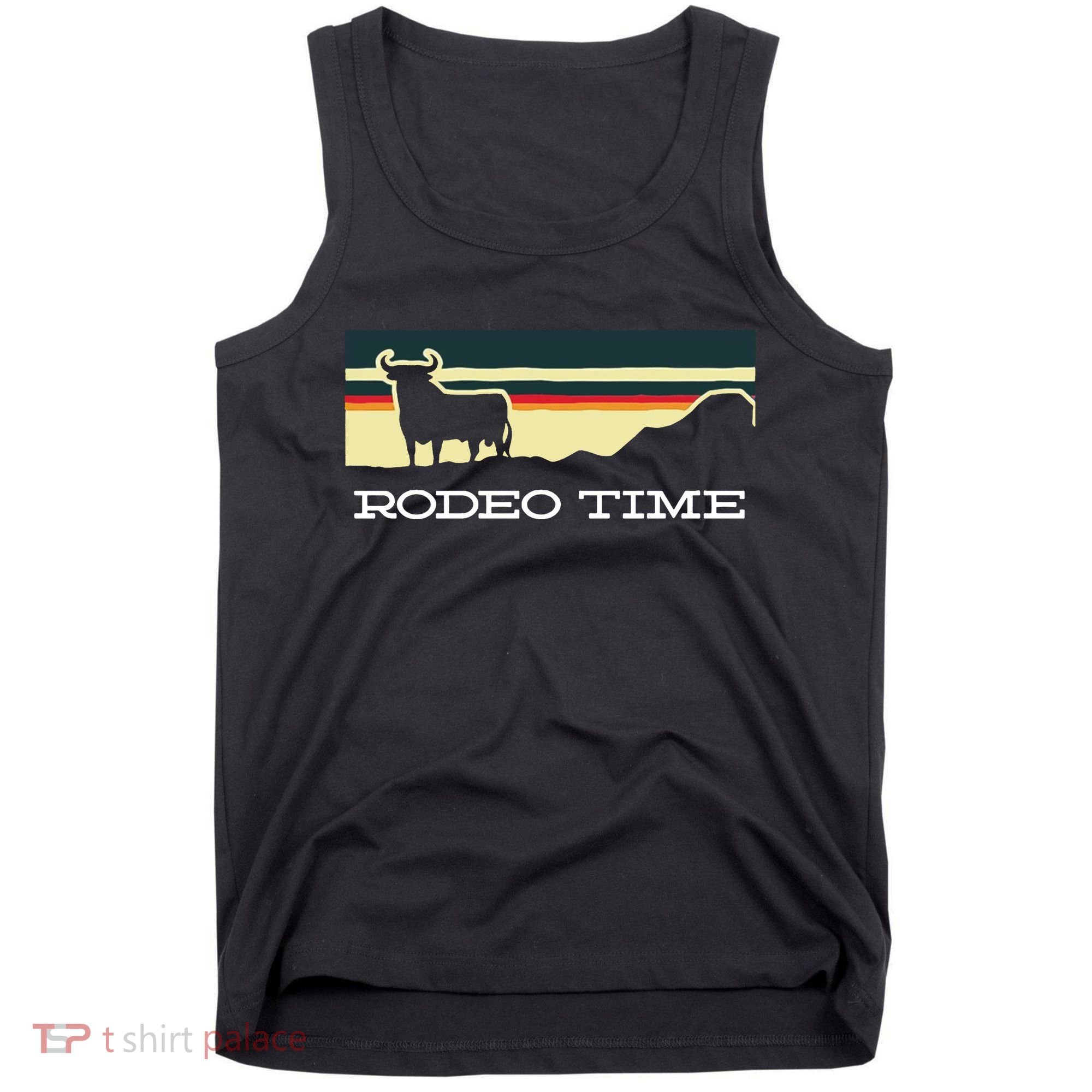 Rodeo Time Cowboy Wild West Cow Horseman Ranch Lasso Boots Tank Top