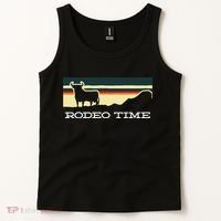Rodeo Time Cowboy Wild West Cow Horseman Ranch Lasso Boots Tank Top thumb 2