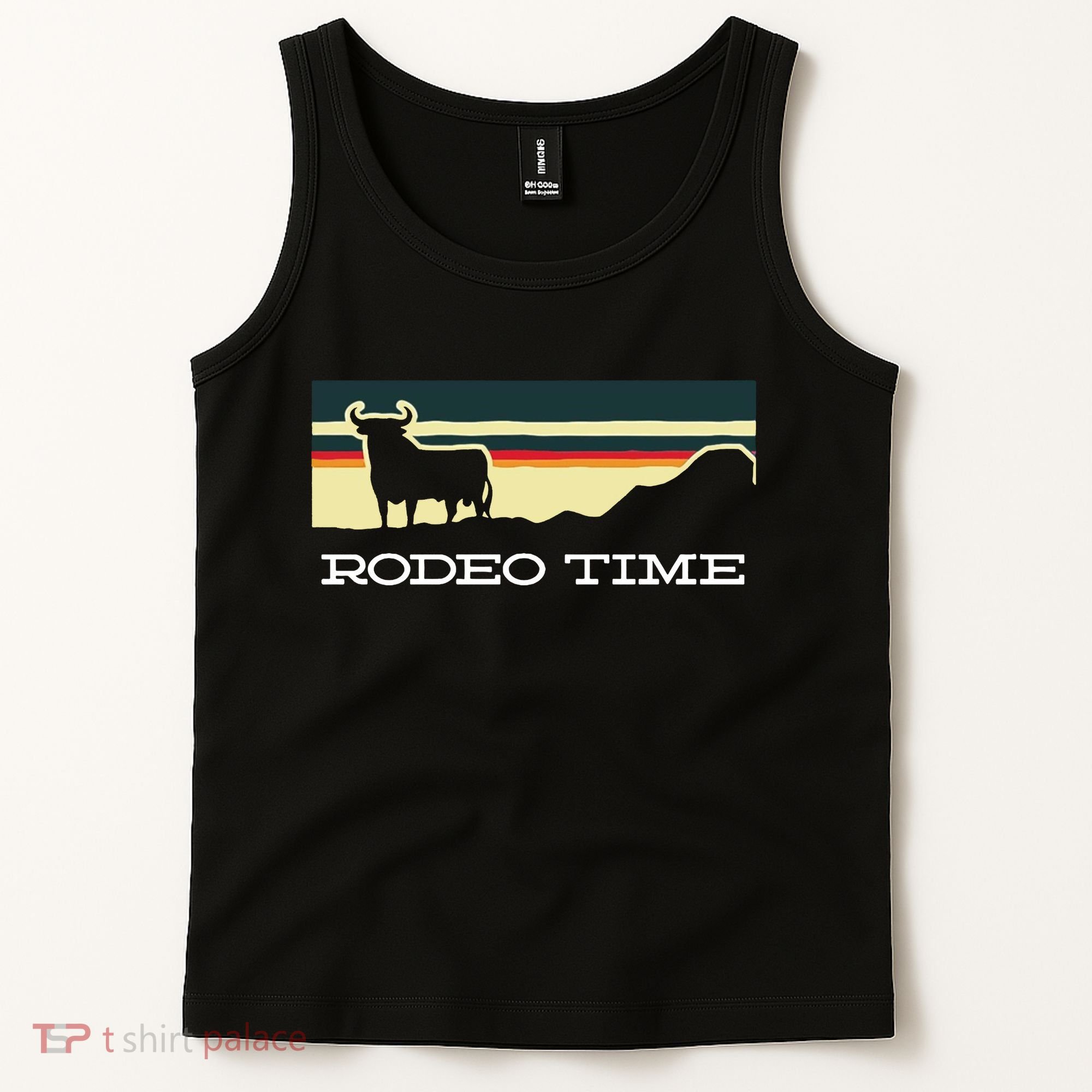 Rodeo Time Cowboy Wild West Cow Horseman Ranch Lasso Boots Tank Top