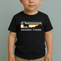 Rodeo Time Cowboy Wild West Cow Horseman Ranch Lasso Boots Toddler T-Shirt thumb 2