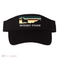 Rodeo Time Cowboy Wild West Cow Horseman Ranch Lasso Boots Visor thumb 0