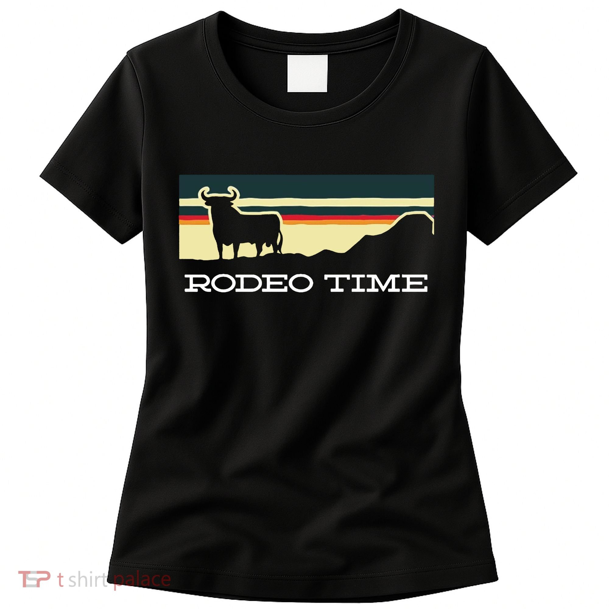 Rodeo Time Cowboy Wild West Cow Horseman Ranch Lasso Boots Women's T-Shirt