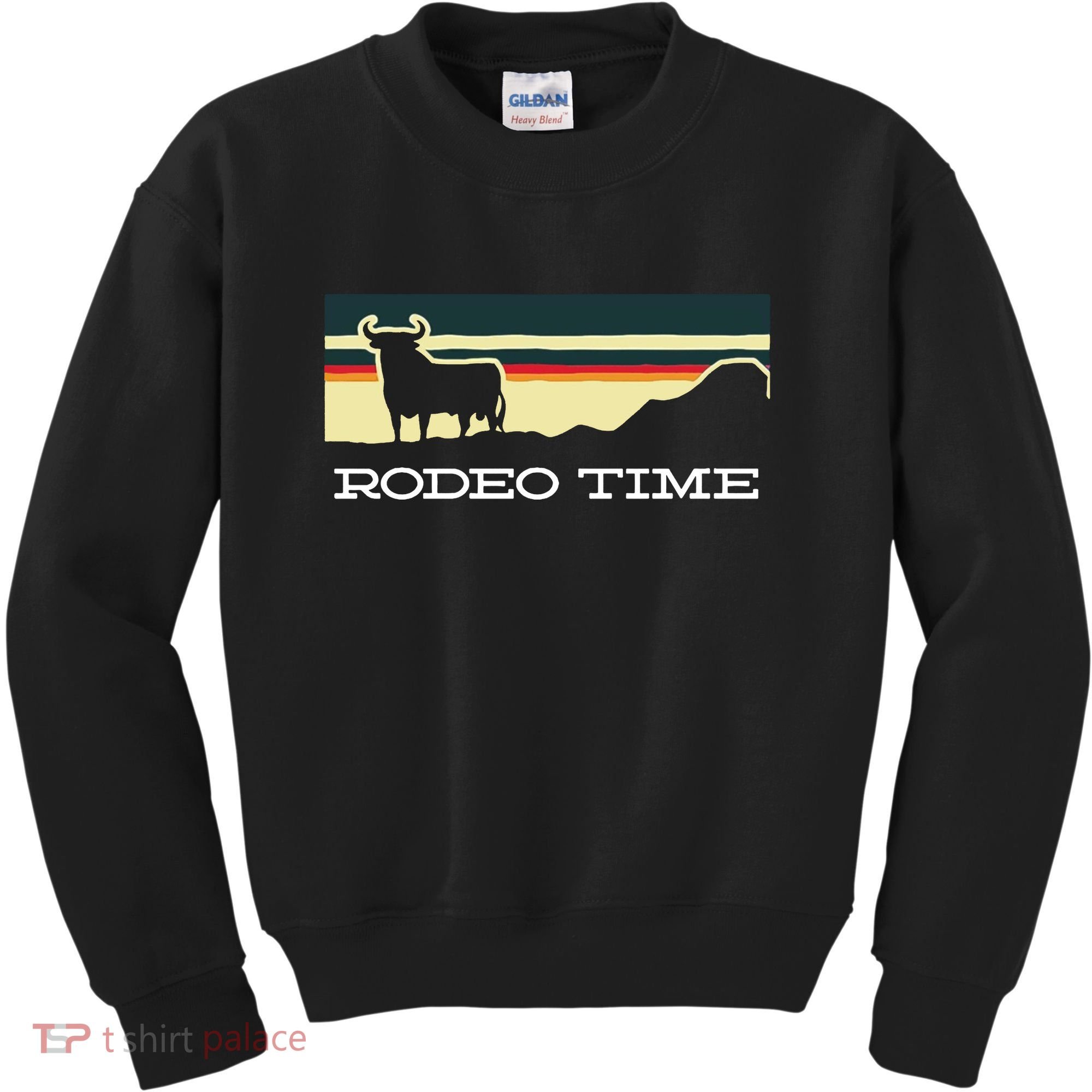 Rodeo Time Cowboy Wild West Cow Horseman Ranch Lasso Boots Kids Sweatshirt