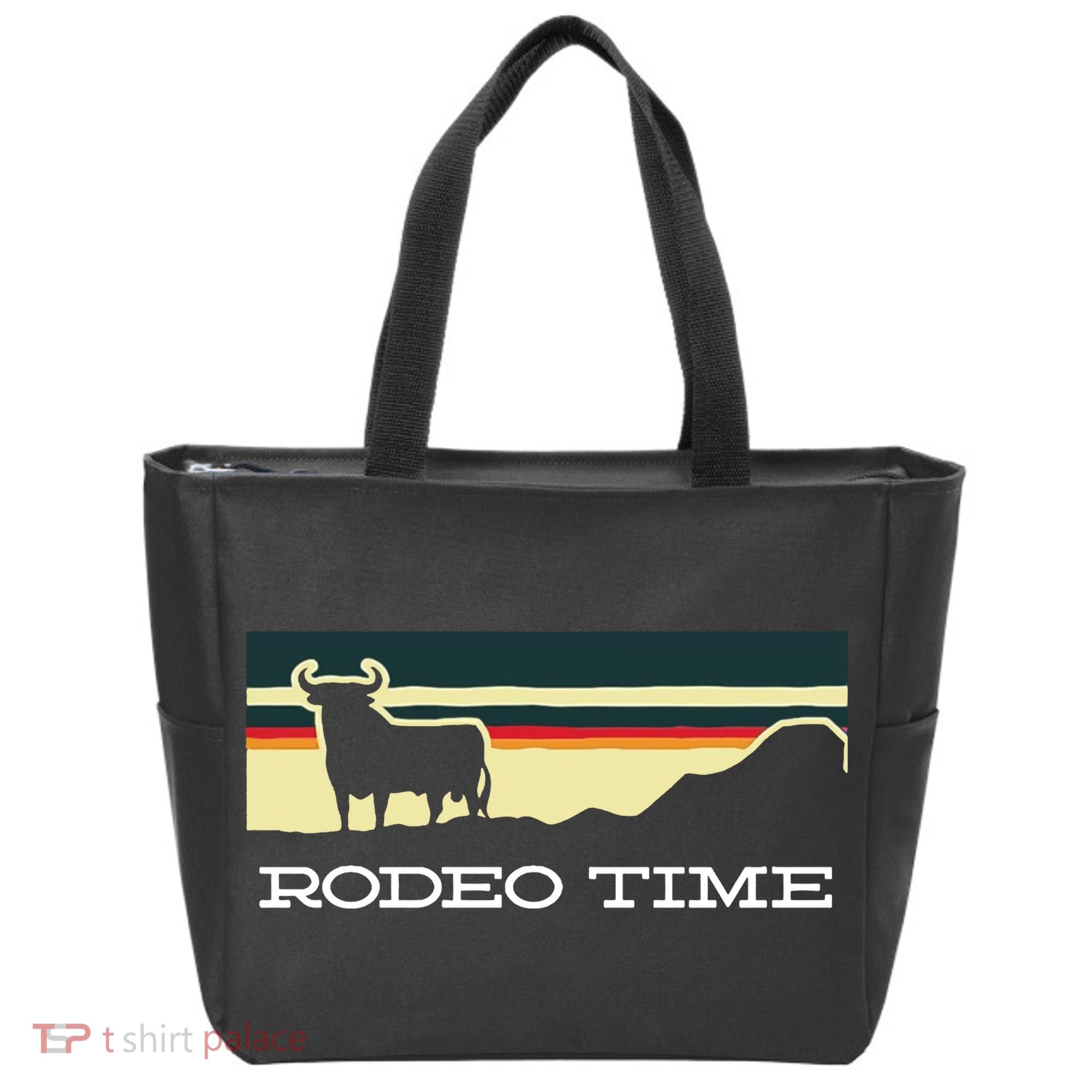 Rodeo Time Cowboy Wild West Cow Horseman Ranch Lasso Boots Tote Bag