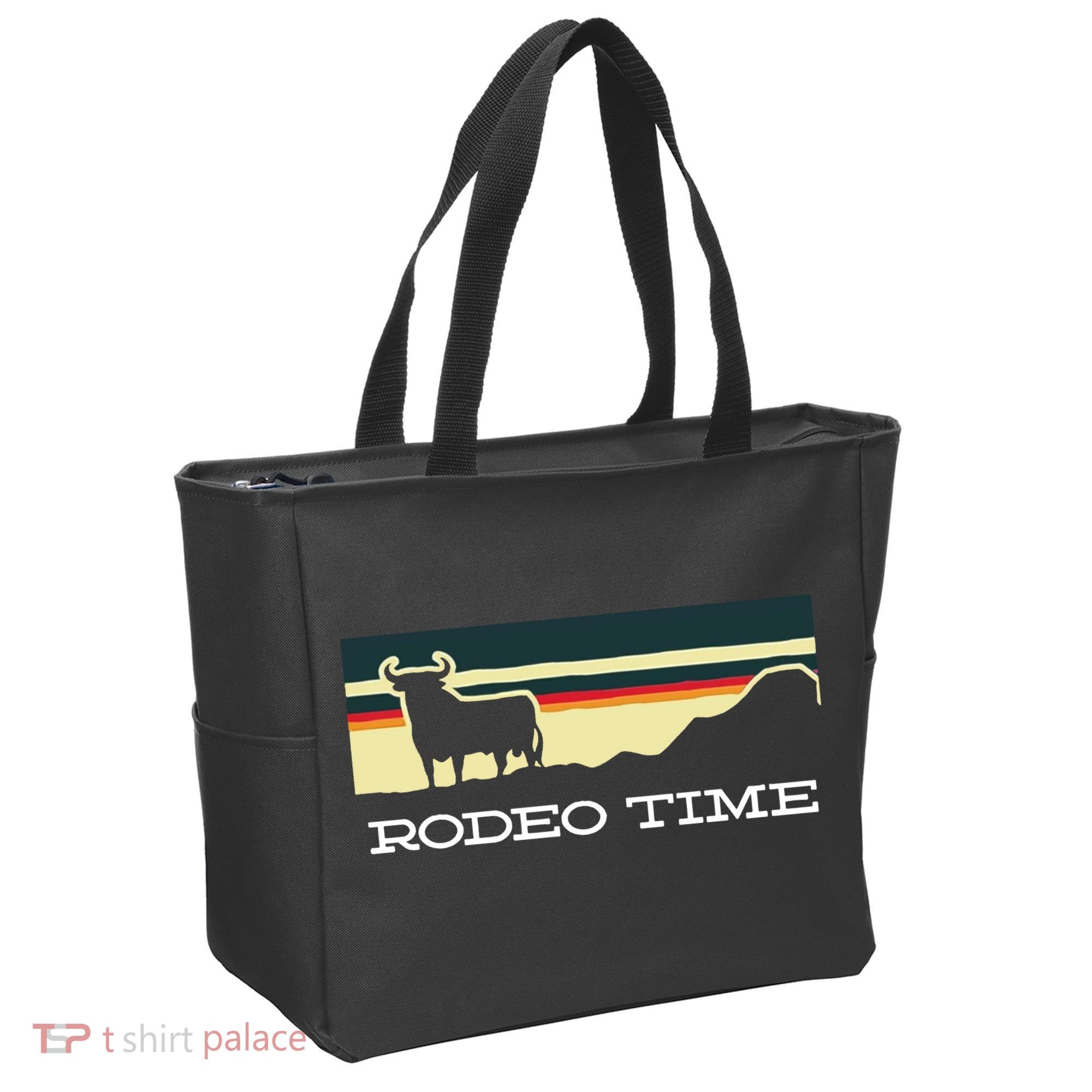 Rodeo Time Cowboy Wild West Cow Horseman Ranch Lasso Boots Tote Bag