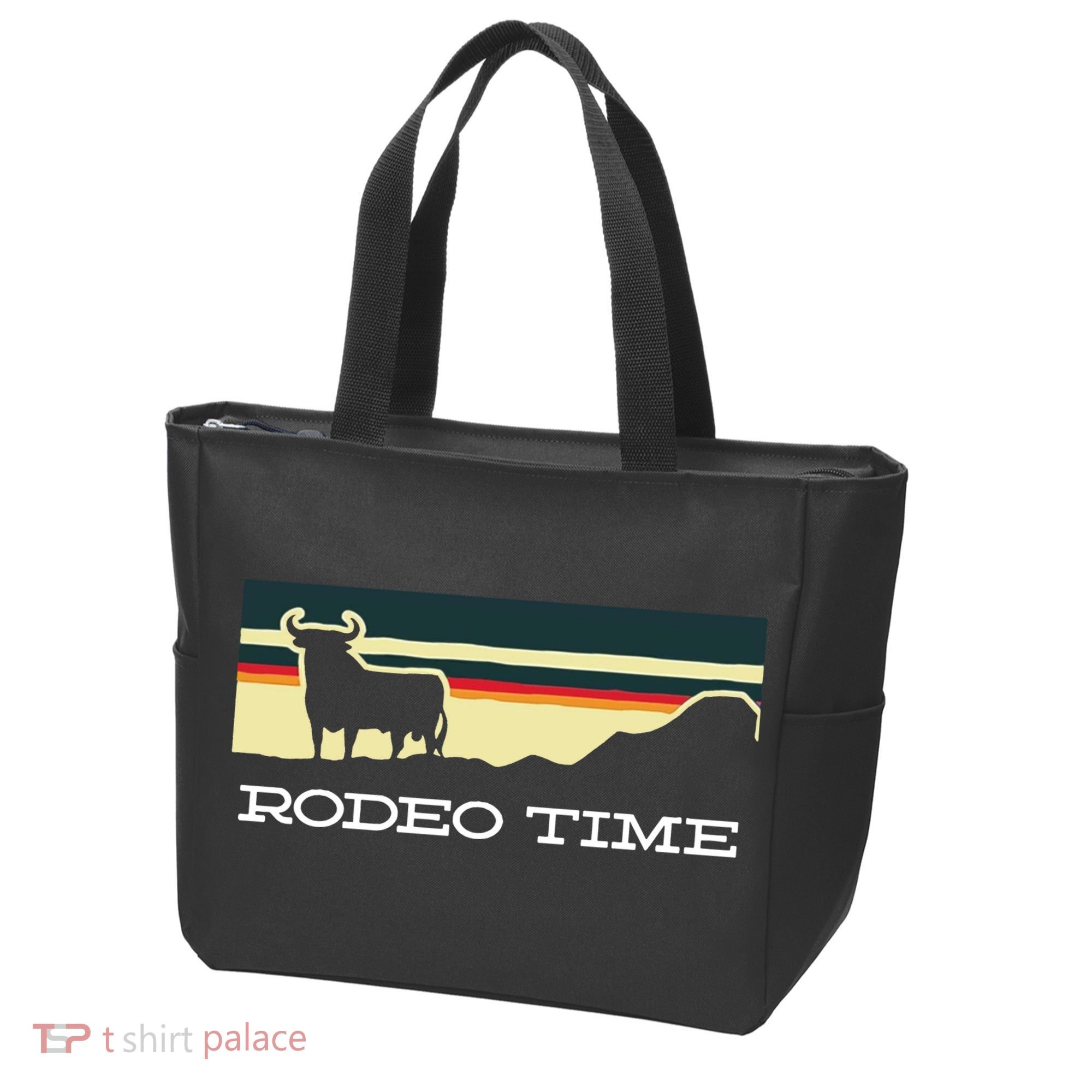Rodeo Time Cowboy Wild West Cow Horseman Ranch Lasso Boots Tote Bag