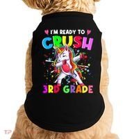 Ready To Crush 3Rd Grade Unicorn Back To School Gift Doggie Tank thumb 0