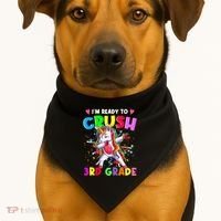 Ready To Crush 3Rd Grade Unicorn Back To School Gift USA-Made Doggie Bandana thumb 1
