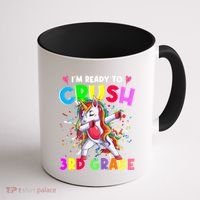 Ready To Crush 3Rd Grade Unicorn Back To School Gift Coffee Mug thumb 1