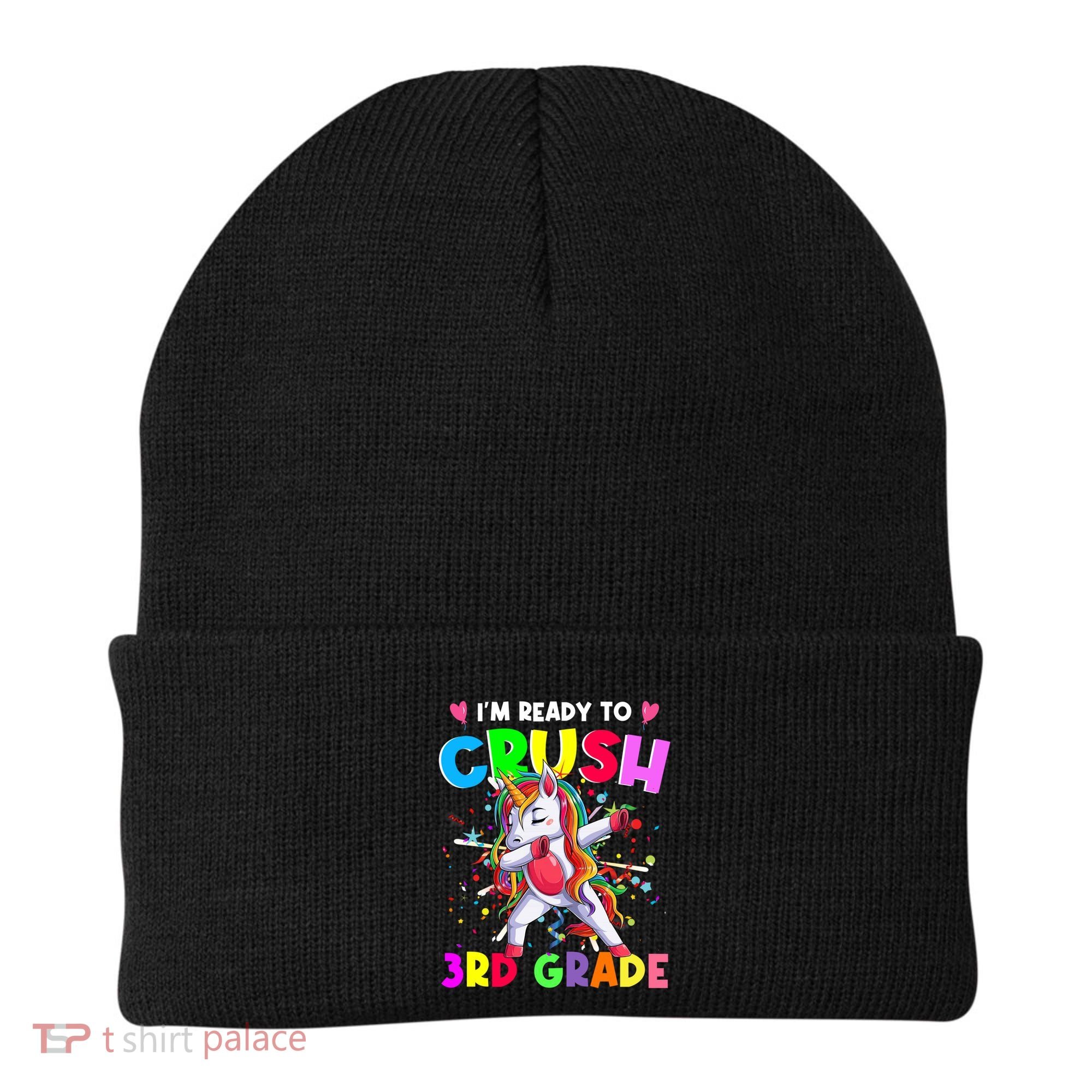 Ready To Crush 3Rd Grade Unicorn Back To School Gift Beanie