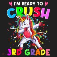 Ready To Crush 3Rd Grade Unicorn Back To School Gift Beanie thumb 2