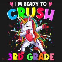 Ready To Crush 3Rd Grade Unicorn Back To School Gift Pajama Set thumb 2