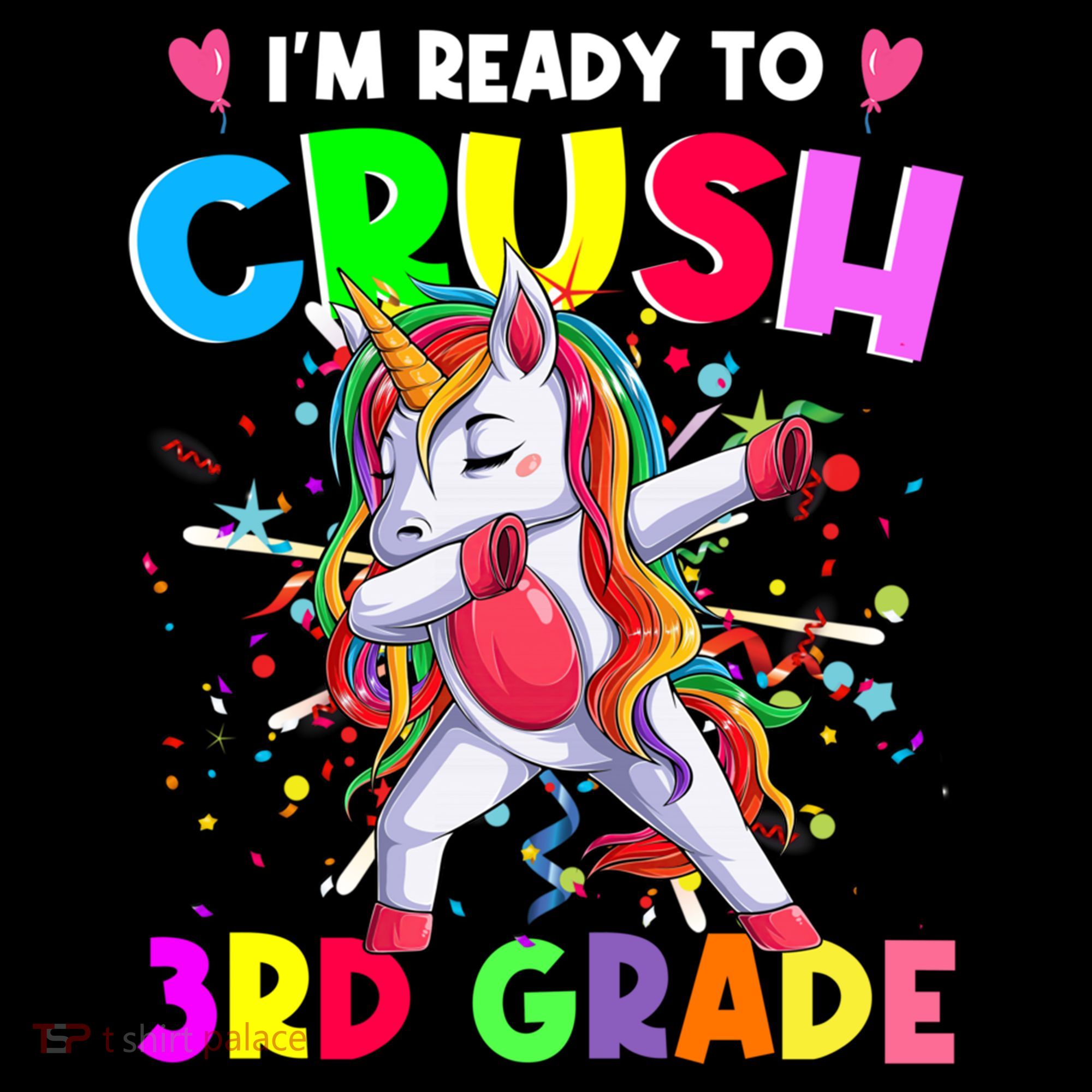 Ready To Crush 3Rd Grade Unicorn Back To School Gift Women's Hoodie