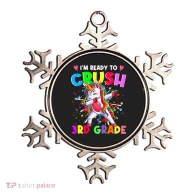 Ready To Crush 3Rd Grade Unicorn Back To School Gift Ornament