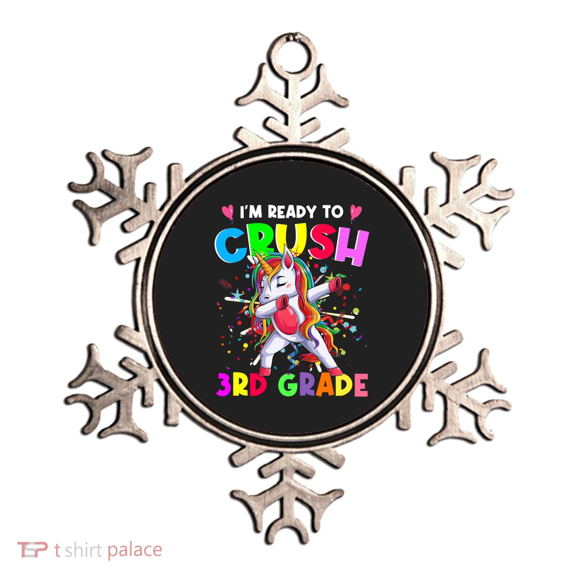 Ready To Crush 3Rd Grade Unicorn Back To School Gift Ornament