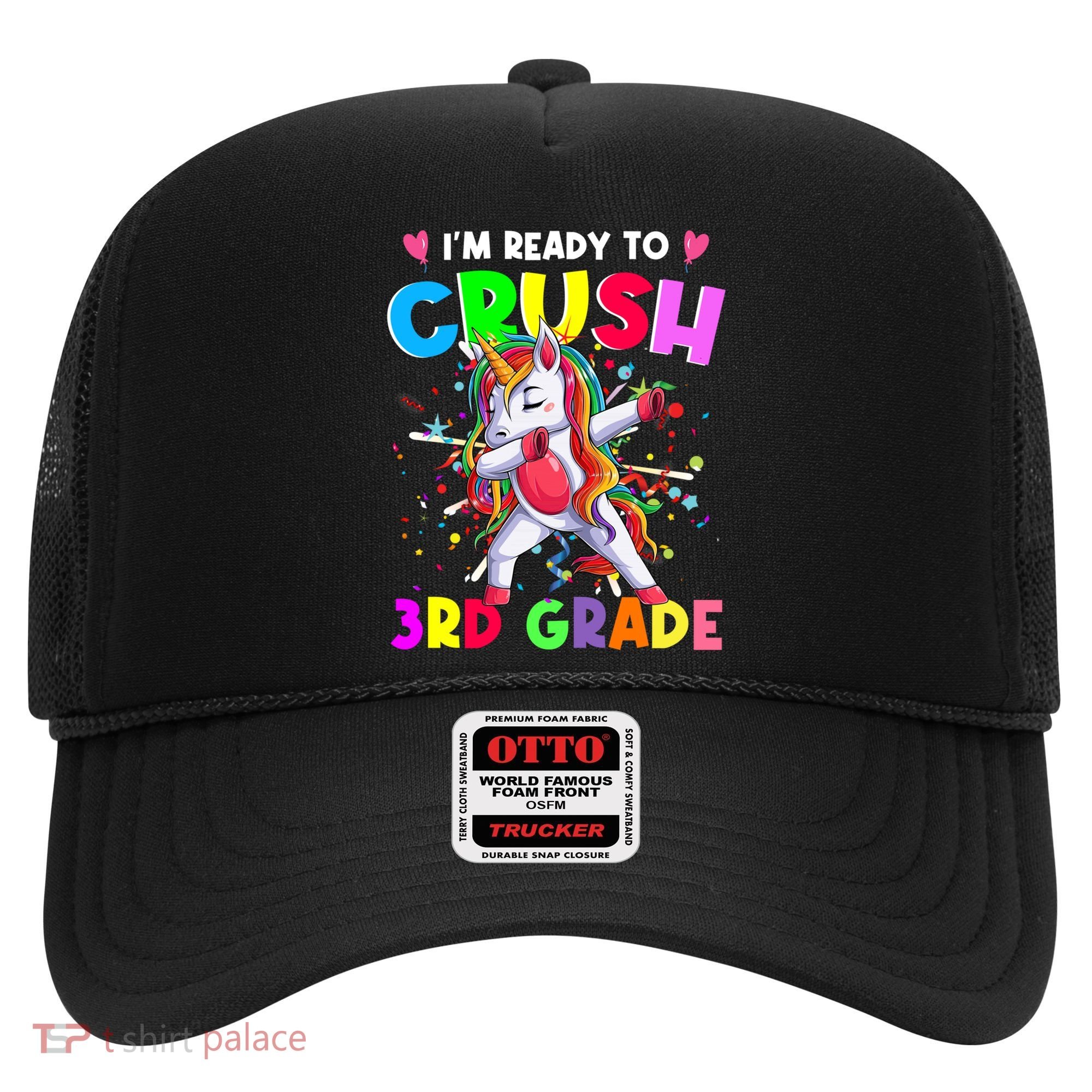 Ready To Crush 3Rd Grade Unicorn Back To School Gift Hat