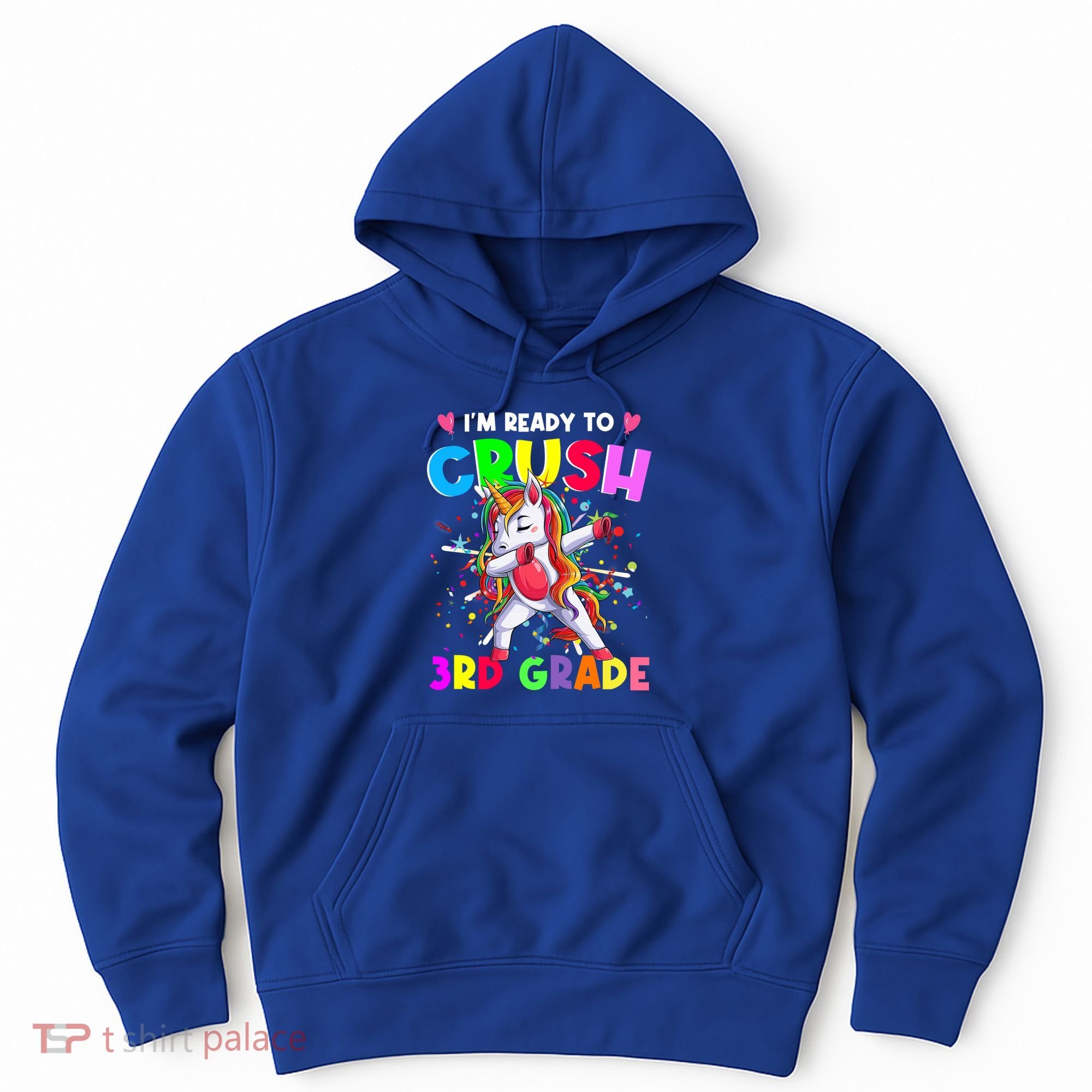 Ready To Crush 3Rd Grade Unicorn Back To School Gift Hoodie