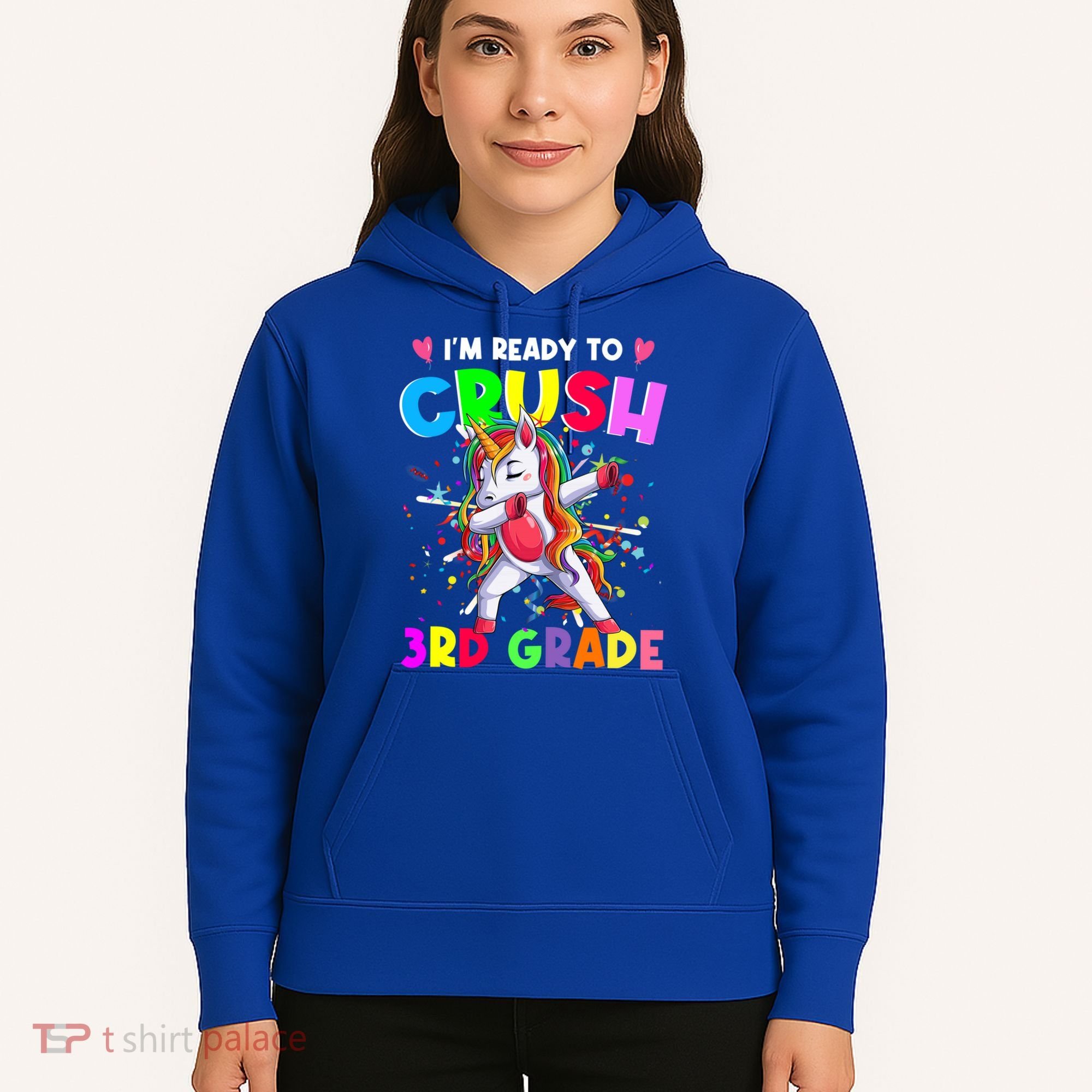 Ready To Crush 3Rd Grade Unicorn Back To School Gift Hoodie