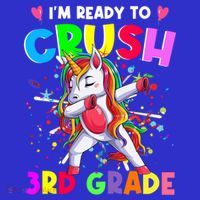 Ready To Crush 3Rd Grade Unicorn Back To School Gift Hoodie thumb 7