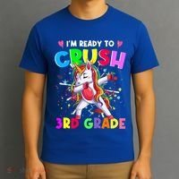 Ready To Crush 3Rd Grade Unicorn Back To School Gift T-Shirt thumb 3