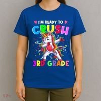 Ready To Crush 3Rd Grade Unicorn Back To School Gift T-Shirt thumb 4