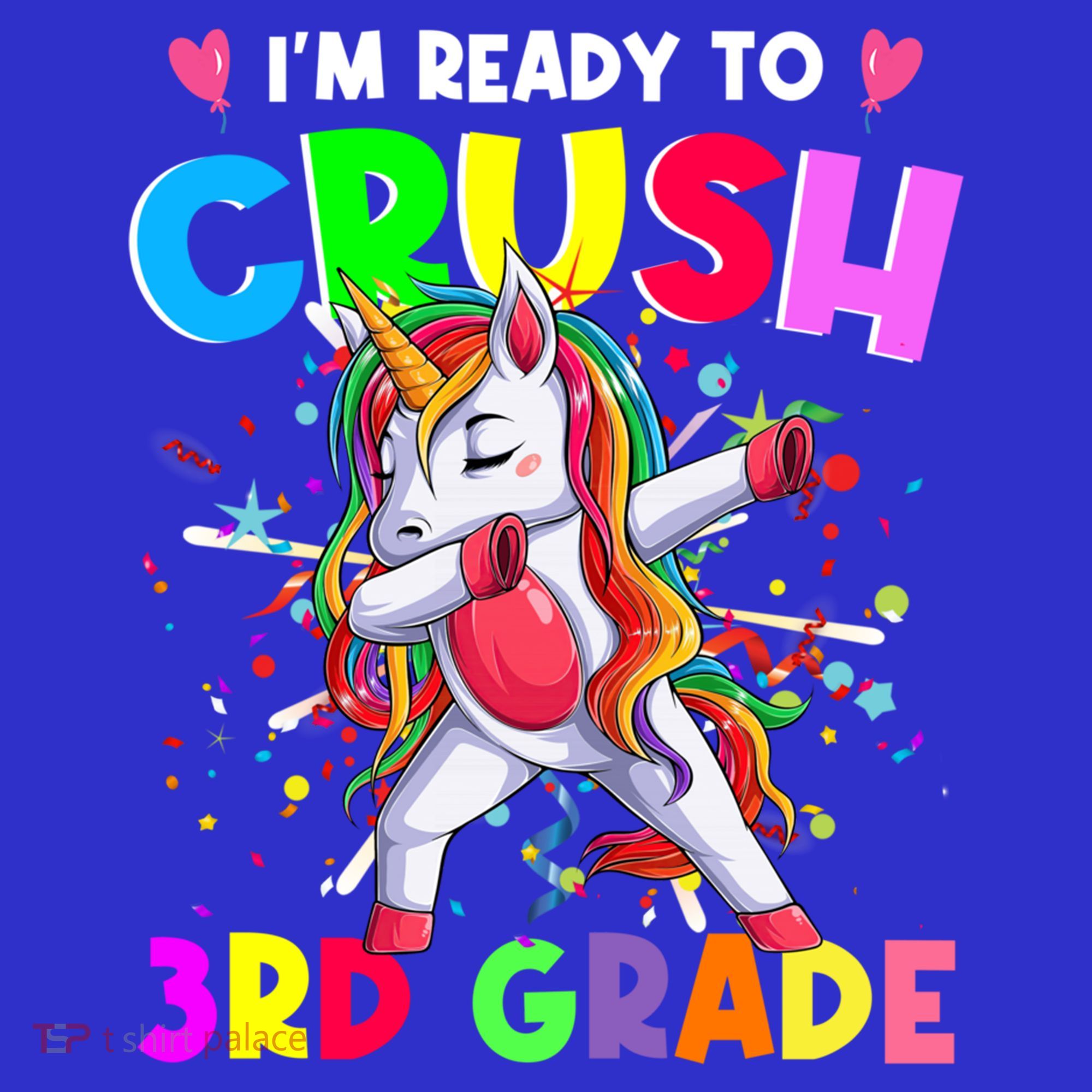 Ready To Crush 3Rd Grade Unicorn Back To School Gift Women's Tank Top