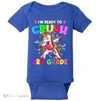 Ready To Crush 3Rd Grade Unicorn Back To School Gift Baby Bodysuit thumb 0