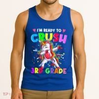 Ready To Crush 3Rd Grade Unicorn Back To School Gift Tank Top thumb 3