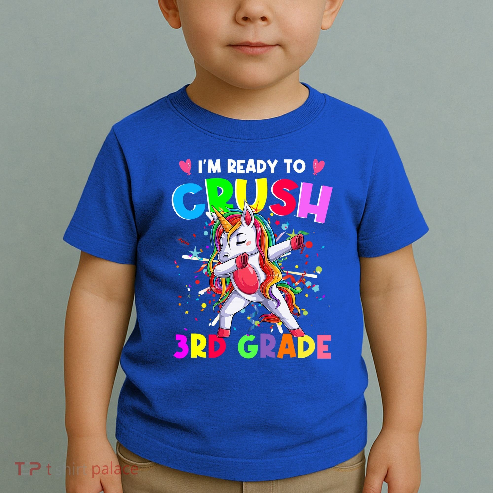 Ready To Crush 3Rd Grade Unicorn Back To School Gift Toddler T-Shirt